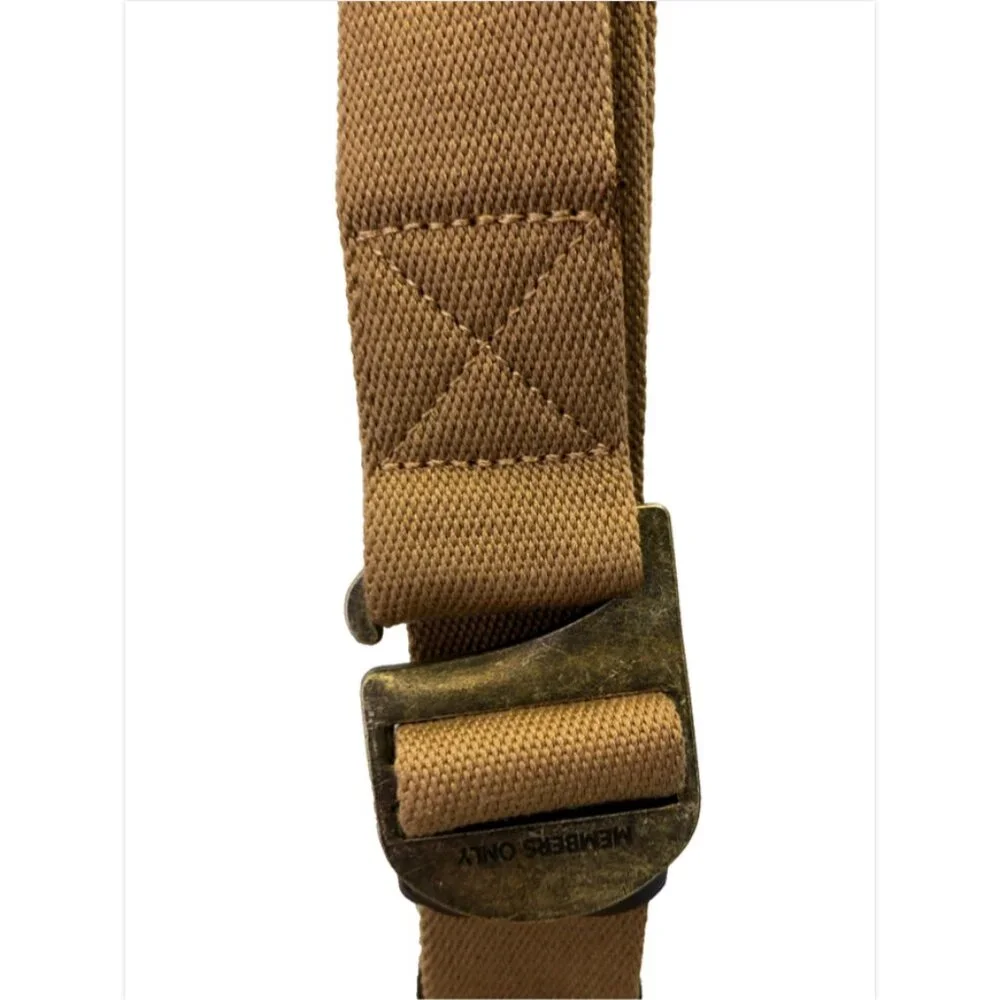 Members Only Tactical Brown Adjustable Belt One Size